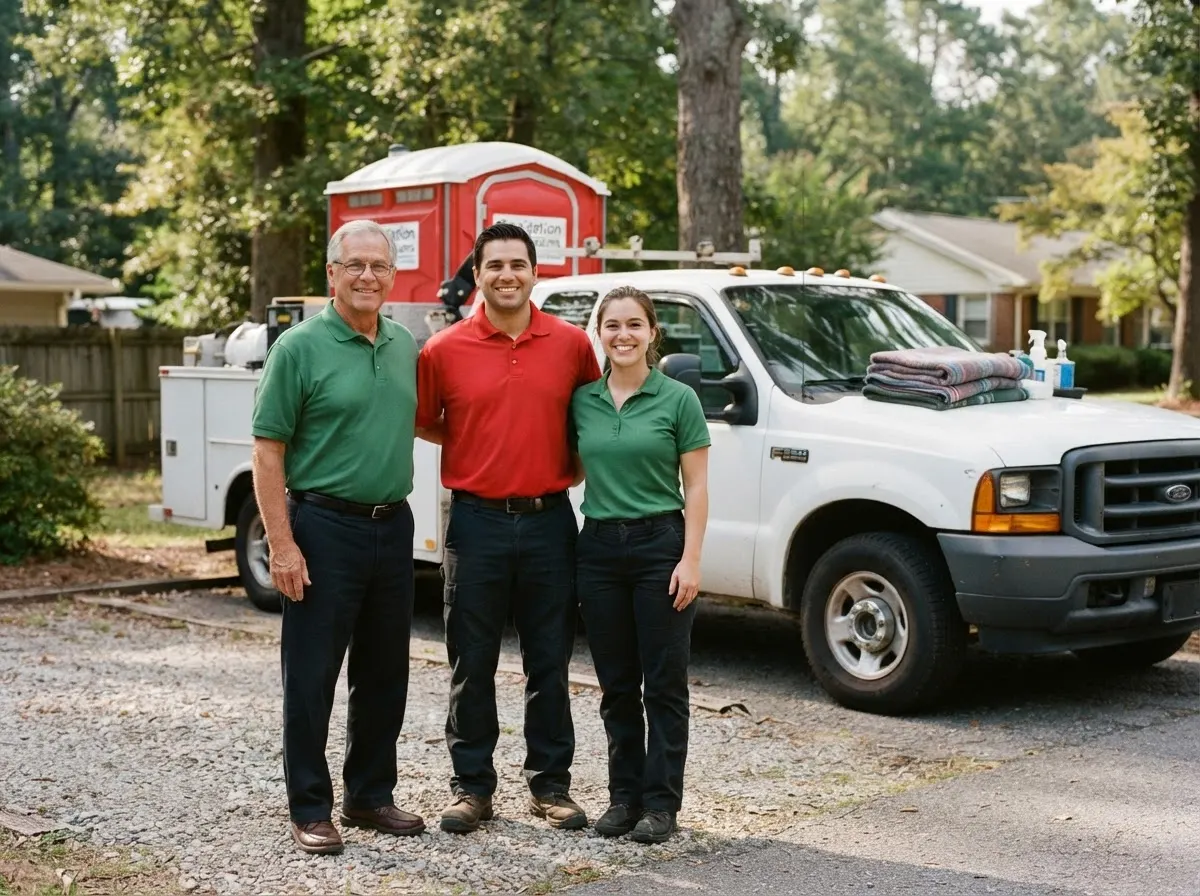 Redwood Portable Toilets portable toilet rentals team in Cary, NC